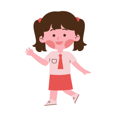 Female Student  Illustration