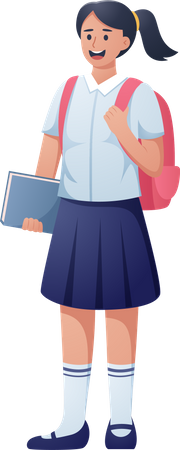 Female Student  Illustration