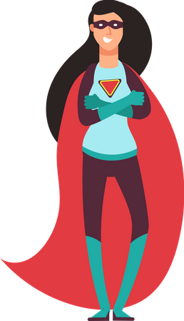 Female superhero Illustration