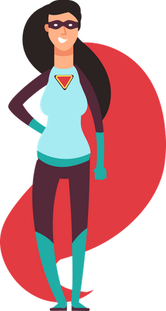 Female superhero  Illustration