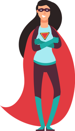 Female superhero  Illustration