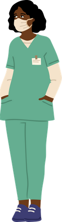 Female surgeon  Illustration