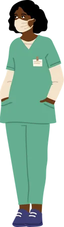 Female surgeon  Illustration