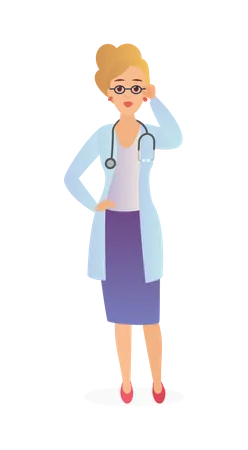 Female Surgeon  Illustration