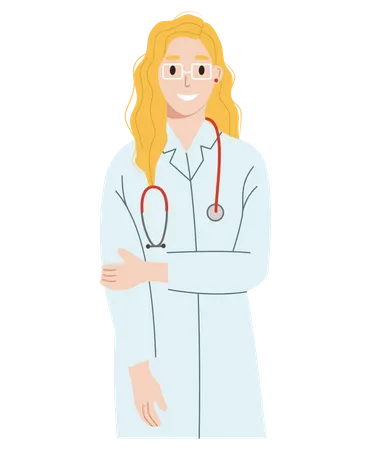 Female Surgeon  Illustration