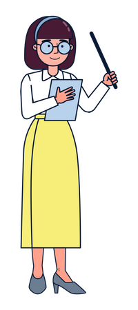 Female teacher Illustration