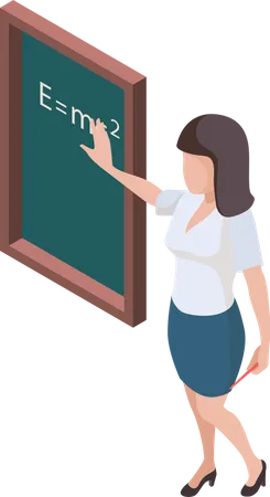 Female teacher Illustration