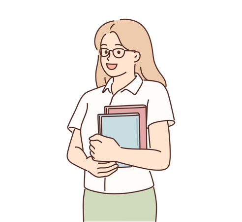 Female teacher  Illustration
