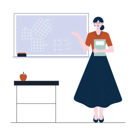 Female Teacher  Illustration