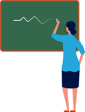 Female Teacher  Illustration