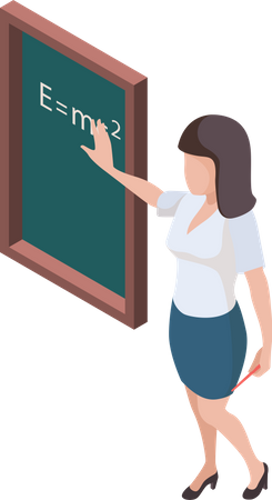 Female teacher  Illustration