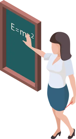 Female teacher  Illustration