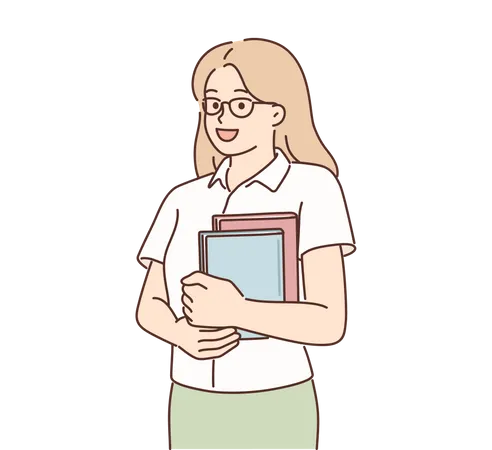 Female teacher  Illustration