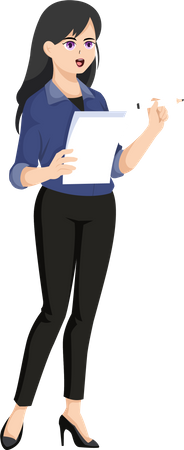 Female Teacher  Illustration