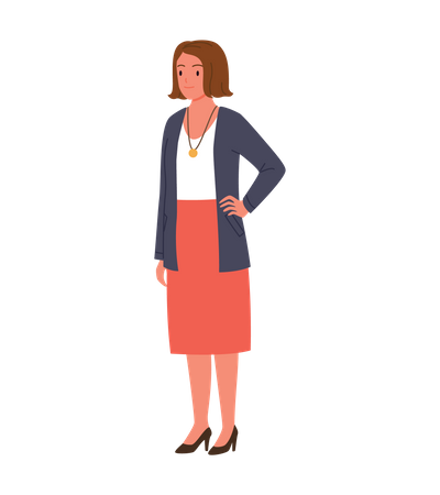 Female Teacher  Illustration