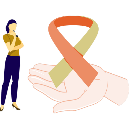 Female thinking about hive protection  Illustration