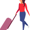 free holding luggage illustrations