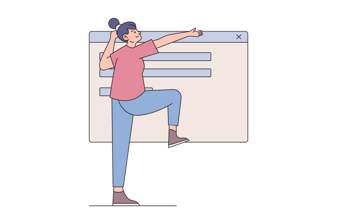 Female Web Designer  Illustration