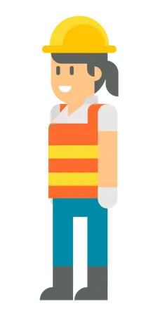 Female worker  Illustration