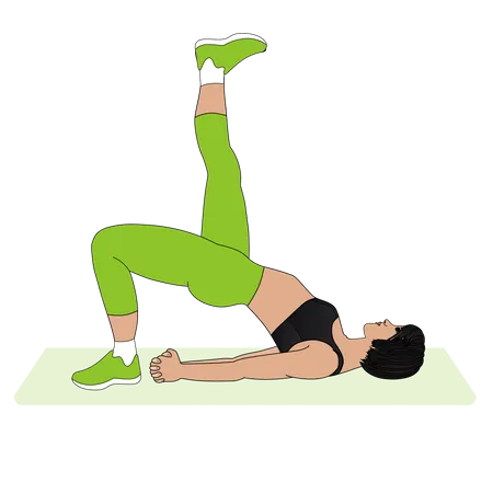 Female Yoga instructor  Illustration