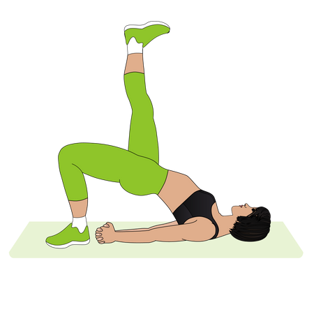 Female Yoga instructor  Illustration