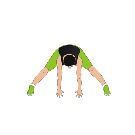 Female yoga trainer  Illustration