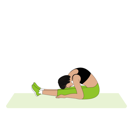Female yoga trainer  Illustration