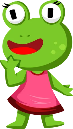 Grenouille femelle  Illustration