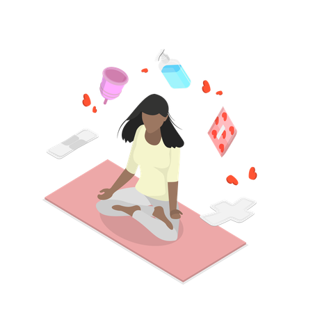 Feminine Hygiene  Illustration