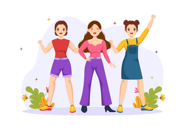 Feminismus Rechte  Illustration