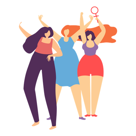 Feminist Movement Promotional Banner  Illustration