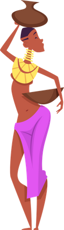 Femme africaine  Illustration