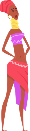 Femme africaine  Illustration