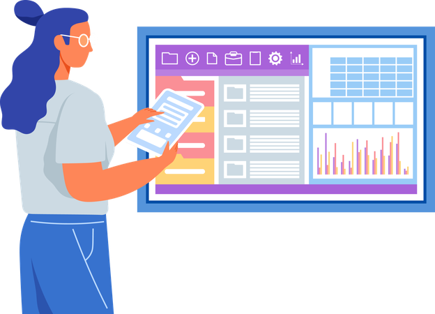 Programme d'analyse des femmes pour l'analyse statistique  Illustration