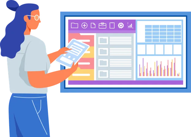 Programme d'analyse des femmes pour l'analyse statistique  Illustration