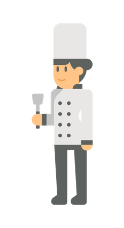 Femme chef  Illustration