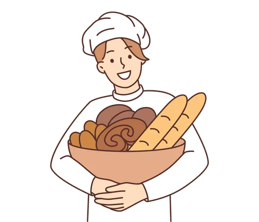 Femme chef  Illustration