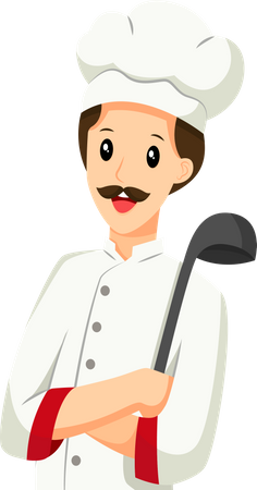 Femme chef  Illustration