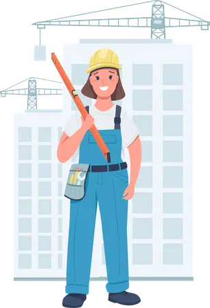 Femme constructeur  Illustration