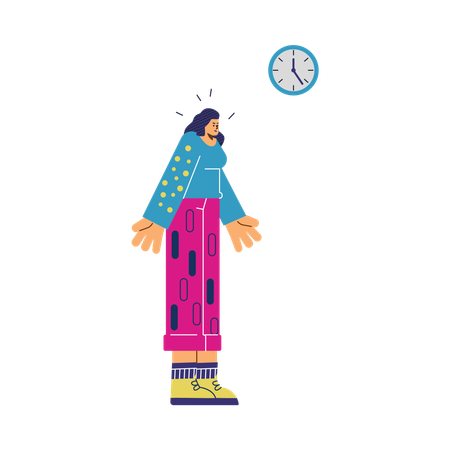 Une femme bouleversée attend depuis longtemps  Illustration