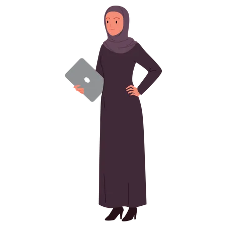 Femme d'affaires arabe  Illustration