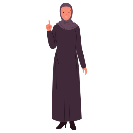 Femme d'affaires arabe  Illustration