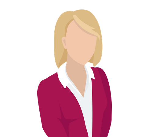 Femme d'affaires blonde  Illustration