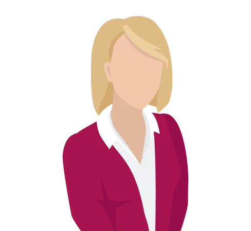 Femme d'affaires blonde  Illustration