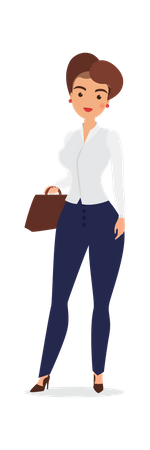 Avatar de femme d'affaires  Illustration