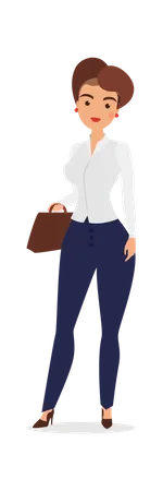 Avatar de femme d'affaires  Illustration