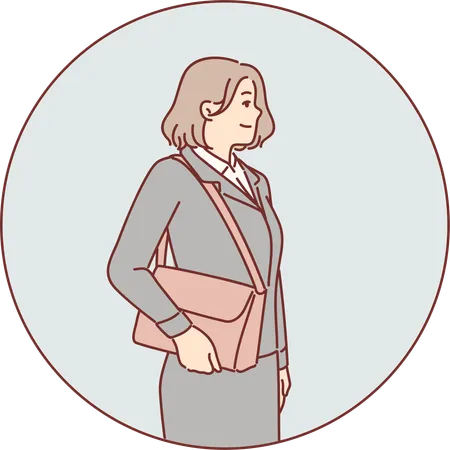 Femme d'affaires confiante  Illustration