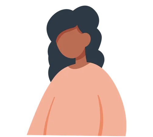 Femme d'affaires debout en tenue de bureau  Illustration