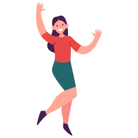 Femme qui danse  Illustration