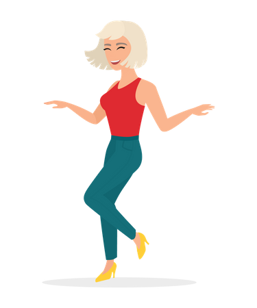 Femme qui danse  Illustration